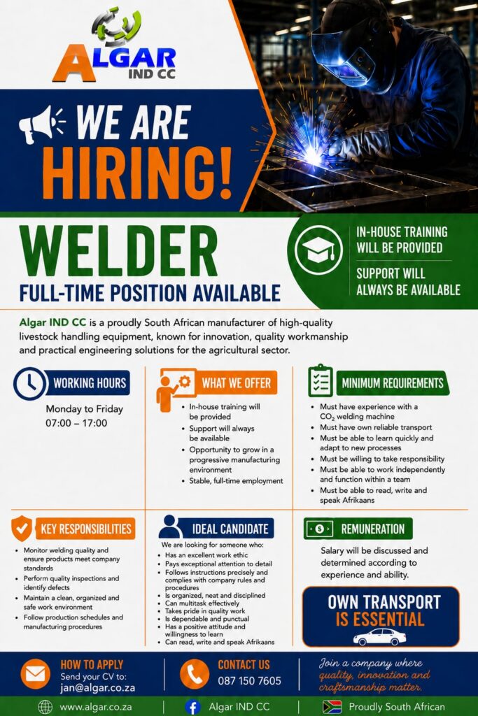 Welding Job Opportunity